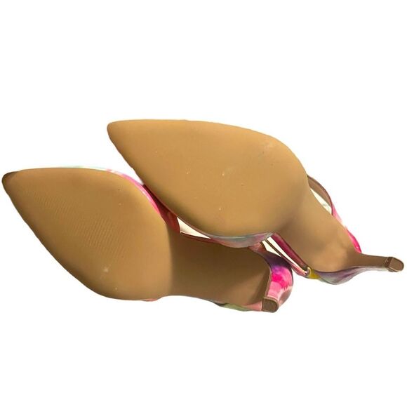 JustFab Pointed Toe Rainbow Colored Heels - Picture 6 of 7